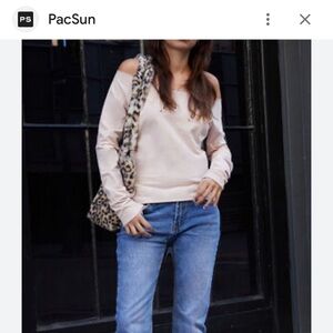 PINK BONNIE OFF SHOULDER TOP BRANDY